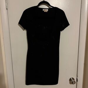 Mirrors vintage black mini dress